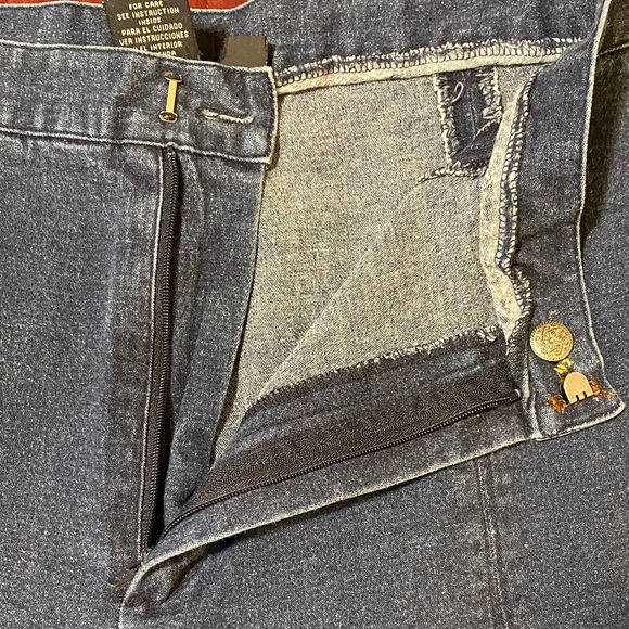 Haggar Whimsical and Fun Embroidered Butterfly 🦋 Blue Jeans Size 14 - Picture 3 of 9